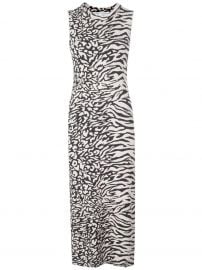 Proenza Schouler White Label Animal Jacquard Sleeveless Dress Animal Jacquard Sleeveless Dress at Farfetch